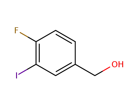 Molecular Structure of 227609-87-2 ((4-Fluoro-3-iodophenyl)methanol)