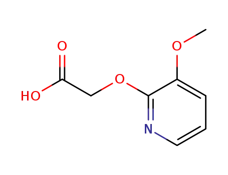 Molecular Structure of 777829-60-4 (Acetic acid, [(3-methoxy-2-pyridinyl)oxy]- (9CI))