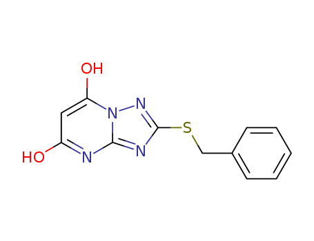 2-BENZYLSULFANYL-[1,2,4]TRIAZOLO[1,5-A]PYRIMIDINE-5,7-DIOL