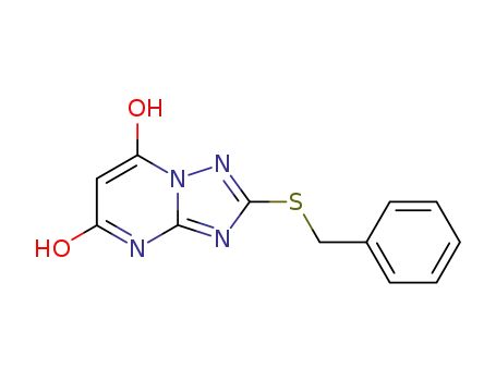 2-BENZYLSULFANYL-[1,2,4]TRIAZOLO[1,5-A]피리미딘-5,7-디올