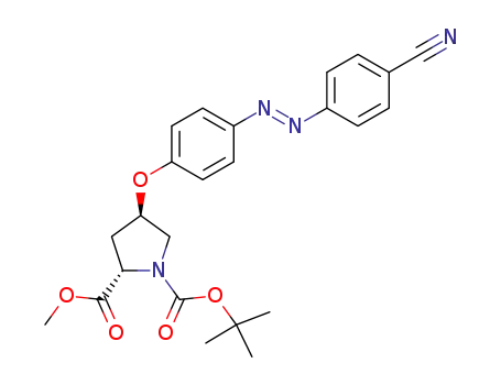 N-Boc-L-trans-Pro(4-<4-<(E)-2-(4-cyanophenyl)-1-diazenyl>phenoxy>)-OMe