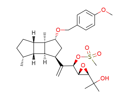 Methanesulfonic acid (R)-1-[(2R,3R)-3-(1-hydroxy-1-methyl-ethyl)-oxiranyl]-2-[(1R,3R,3aR,3bS,6R,6aR,6bR)-3-(4-methoxy-benzyloxy)-3a,6-dimethyl-decahydro-cyclobutadicyclopenten-1-yl]-allyl ester