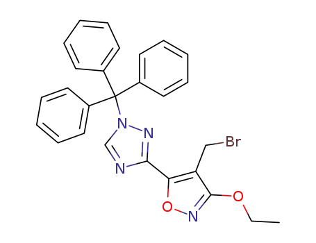 1H-1,2,4-Triazole,
3-[4-(bromomethyl)-3-ethoxy-5-isoxazolyl]-1-(triphenylmethyl)-