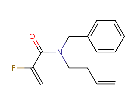 Molecular Structure of 664342-21-6 (2-Propenamide, N-3-butenyl-2-fluoro-N-(phenylmethyl)-)