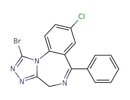 1-bromo-8-chloro-6-phenyl-1H-s-triazolo<4,3-a><1,4>benzodiazepine