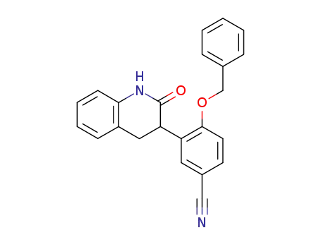4-(benzyloxy)-3-(2-oxo-1,2,3,4-tetrahydro-3-quinolinyl)benzenecarbonitrile