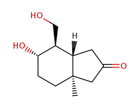 Molecular Structure of 276244-55-4 ((3aR,6S,7R,7aS)-6-Hydroxy-7-hydroxymethyl-3a-methyl-octahydro-inden-2-one)