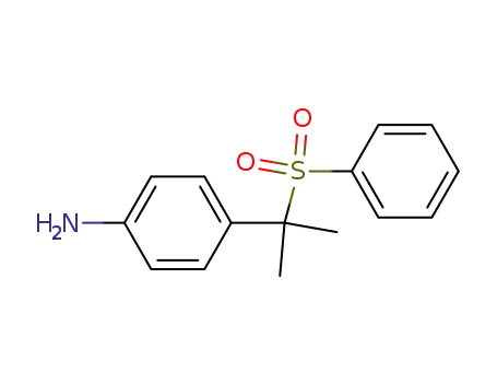 Benzenamine, 4-[1-methyl-1-(phenylsulfonyl)ethyl]-