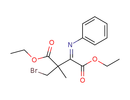 2-Bromomethyl-2-methyl-3-[(Z)-phenylimino]-succinic acid diethyl ester