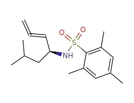 Molecular Structure of 736948-26-8 ((4S)-6-methyl-4-[N-(2,4,6-trimethylphenylsulfonyl)amino]hepta-1,2-diene)