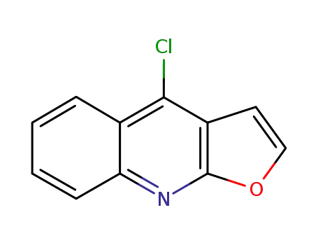Molecular Structure of 111163-82-7 (Furo[2,3-b]quinoline, 4-chloro-)