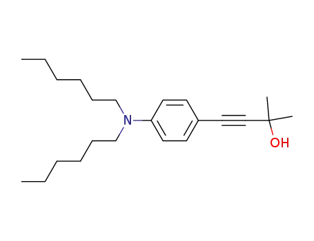 4-[4-(dihexylamino)phenyl]-2-methyl-3-butyn-2-ol