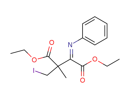 2-Iodomethyl-2-methyl-3-[(Z)-phenylimino]-succinic acid diethyl ester