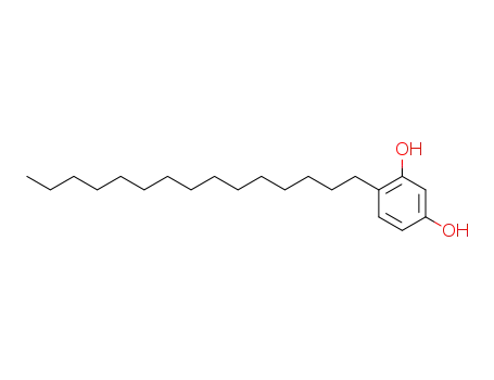Molecular Structure of 16825-54-0 (1,3-Benzenediol,4-pentadecyl-)