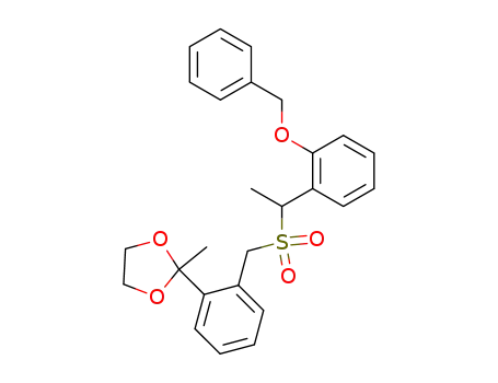 1,3-Dioxolane,
2-methyl-2-[2-[[[1-[2-(phenylmethoxy)phenyl]ethyl]sulfonyl]methyl]phenyl]-