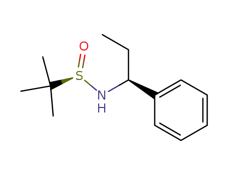 (R<sub>S</sub>)-2-methyl-N-((S)-1-phenylpropyl)propane-2-sulfinamide