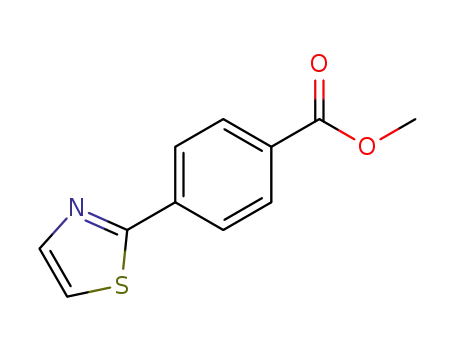 Molecular Structure of 305806-42-2 (METHYL 4-THIAZOL-2-YL-BENZOATE)