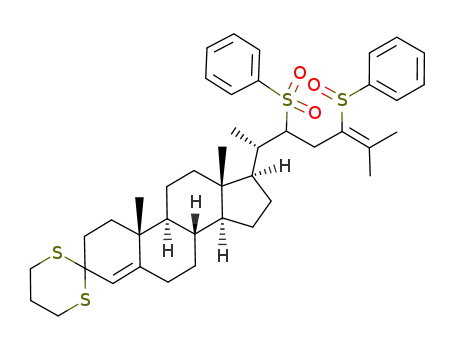 24-(phenylsulfinyl)-22-(phenylsulfonyl)spiro<4,24-cholestadiene-3,2'-(1',3'-dithiacyclohexane)>