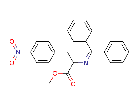 Molecular Structure of 126862-00-8 (DL-Phenylalanine, N-(diphenylmethylene)-4-nitro-, ethyl ester)