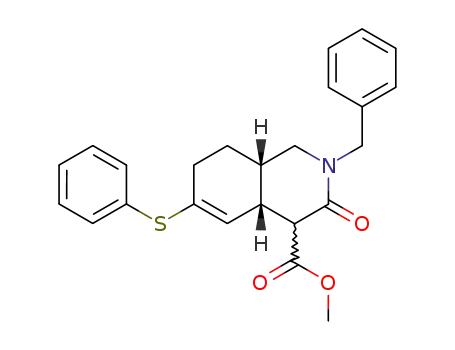 4-Isoquinolinecarboxylic acid,
1,2,3,4,4a,7,8,8a-octahydro-3-oxo-2-(phenylmethyl)-6-(phenylthio)-,
methyl ester