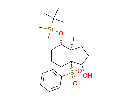 (3aR,4S)-7a-Benzenesulfonyl-4-(tert-butyl-dimethyl-silanyloxy)-octahydro-inden-1-ol