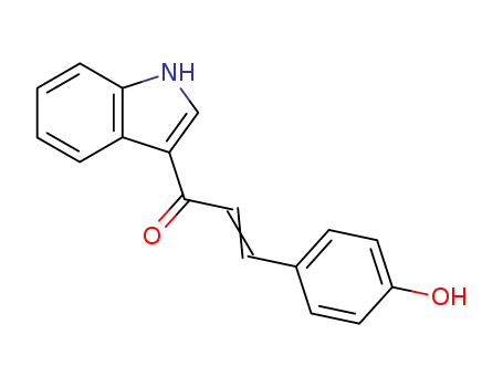 2-Propen-1-one, 3-(4-hydroxyphenyl)-1-(1H-indol-3-yl)-