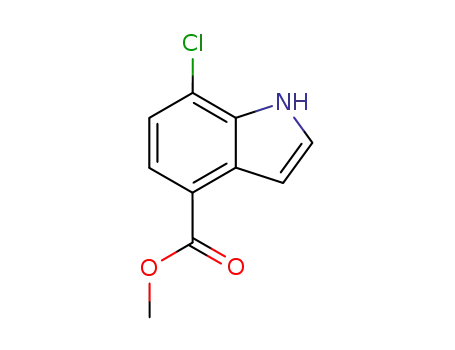 Molecular Structure of 503816-69-1 (METHYL 7-CHLOROINDOLE-4-CARBOXYLATE)