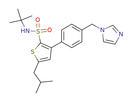 3-(4-((1H-Imidazol-1-YL)methyl)phenyl)-N-(tert-butyl)-5-isobutylthiophene-2-sulfonamide