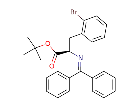 Molecular Structure of 496790-44-4 (D-Phenylalanine, 2-bromo-N-(diphenylmethylene)-, 1,1-dimethylethyl
ester)
