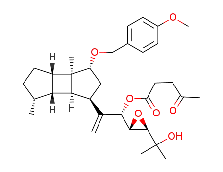 4-Oxo-pentanoic acid (S)-1-[(2S,3R)-3-(1-hydroxy-1-methyl-ethyl)-oxiranyl]-2-[(1R,3R,3aR,3bS,6R,6aR,6bR)-3-(4-methoxy-benzyloxy)-3a,6-dimethyl-decahydro-cyclobutadicyclopenten-1-yl]-allyl ester