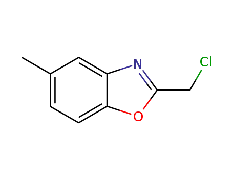 Molecular Structure of 41014-44-2 (2-(CHLOROMETHYL)-5-METHYL-1,3-BENZOXAZOLE)