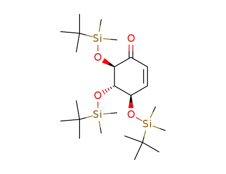 2-Cyclohexen-1-one, 4,5,6-tris[[(1,1-dimethylethyl)dimethylsilyl]oxy]-,
(4R,5S,6R)-