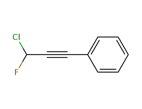 Molecular Structure of 108234-26-0 (1-chloro-1-fluoro-3-phenylprop-2-yne)