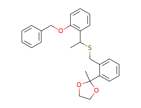 1,3-Dioxolane,
2-methyl-2-[2-[[[1-[2-(phenylmethoxy)phenyl]ethyl]thio]methyl]phenyl]-