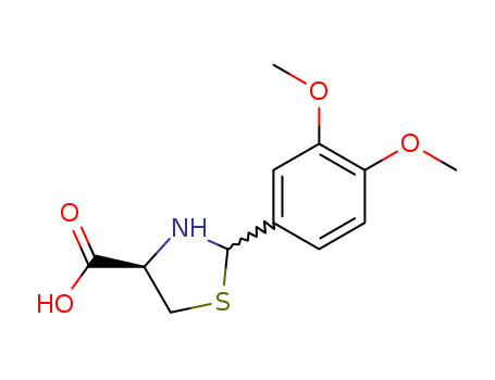 4-Thiazolidinecarboxylicacid, 2-(3,4-dimethoxyphenyl)- cas  72678-92-3