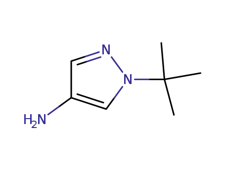 Molecular Structure of 97421-13-1 (1-tert-butyl-1H-pyrazol-4-amine)