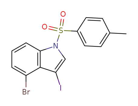 1H-Indole, 4-bromo-3-iodo-1-[(4-methylphenyl)sulfonyl]-