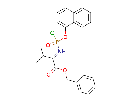 L-Valine, N-[chloro(1-naphthalenyloxy)phosphinyl]-, phenylmethyl ester