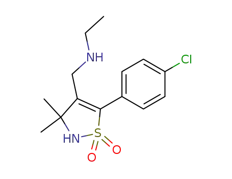 [5-(4-chlorophenyl)-3,3-dimethyl-1,1-dioxo-2,3-dihydroisothiazol-4-ylmethyl]ethylamine