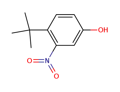 Molecular Structure of 70634-30-9 (4-tert-Butyl-3-nitrophenol)