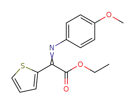 2-Thiopheneacetic acid, a-[(4-methoxyphenyl)imino]-, ethyl ester