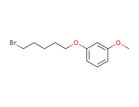Molecular Structure of 61270-20-0 (Benzene, 1-[(5-bromopentyl)oxy]-3-methoxy-)