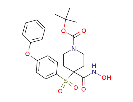 1-tert-butyl 4-[(hydroxyamino)carbonyl]-4-[(4-phenoxyphenyl)sulfonyl]piperidine-1-carboxylate