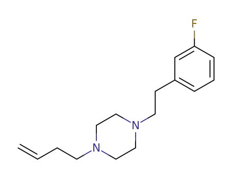 Molecular Structure of 862158-39-2 (1-but-3-enyl-4-[2-(3-fluoro-phenyl)-ethyl]piperazine)