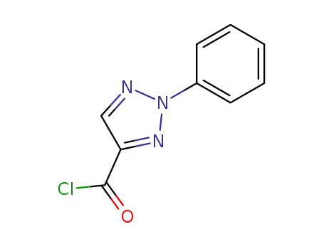 Molecular Structure of 36386-85-3 (2H-1,2,3-Triazole-4-carbonyl chloride, 2-phenyl- (9CI))