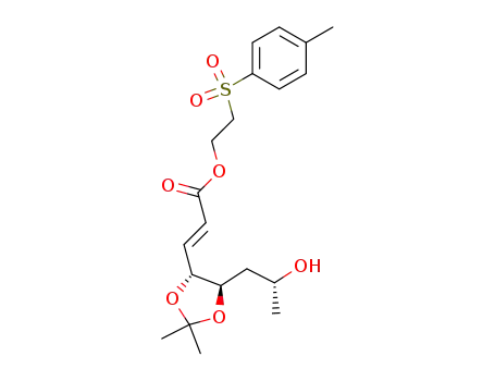 p-toluenesulfonylethyl (4R,5R,7R,2E)-7-hydroxy-4,5-dimethylmethylenedioxy-2-octenoate