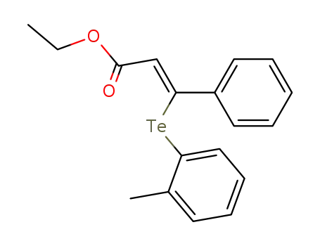 (Z)-3-Phenyl-3-o-tolyltellanyl-acrylic acid ethyl ester