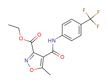 3-Isoxazolecarboxylic acid,
5-methyl-4-[[[4-(trifluoromethyl)phenyl]amino]carbonyl]-, ethyl ester