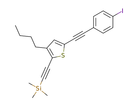 Silane, [[3-butyl-5-[(4-iodophenyl)ethynyl]-2-thienyl]ethynyl]trimethyl-
