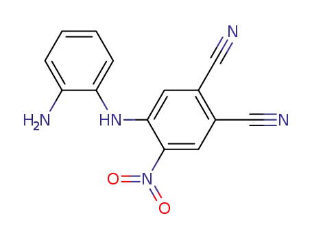 Molecular Structure of 274924-60-6 (1,2-Benzenedicarbonitrile, 4-[(2-aminophenyl)amino]-5-nitro-)